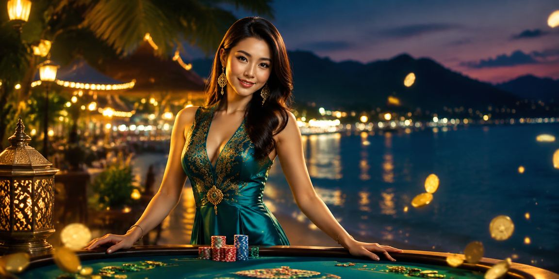 Suasana hiburan kasino mewah Langkawi Malaysia yang meriah dan moden